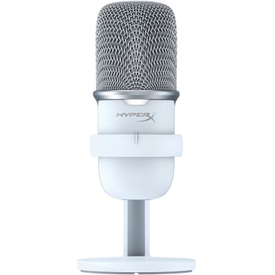 Мікрофон геймінговий HyperX SoloCast, Bi, USB-A, 2м, NGenuity, білий (519T2AA)