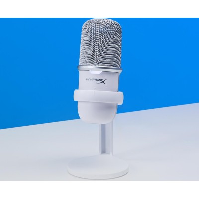 Мікрофон геймінговий HyperX SoloCast, Bi, USB-A, 2м, NGenuity, білий (519T2AA)