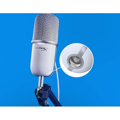 Мікрофон геймінговий HyperX SoloCast, Bi, USB-A, 2м, NGenuity, білий (519T2AA)