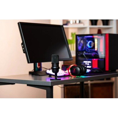 Мікрофон геймінговий HyperX SoloCast, Bi, USB-A, 2м, NGenuity, чорний (4P5P8AA)