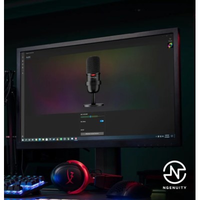 Мікрофон геймінговий HyperX SoloCast, Bi, USB-A, 2м, NGenuity, чорний (4P5P8AA)