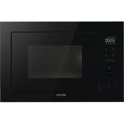 Мікрохвильова піч Gorenje вбудовувана, 25л, електр. управл., 900Вт, гриль, дисплей, чорний (BM251M2BG)