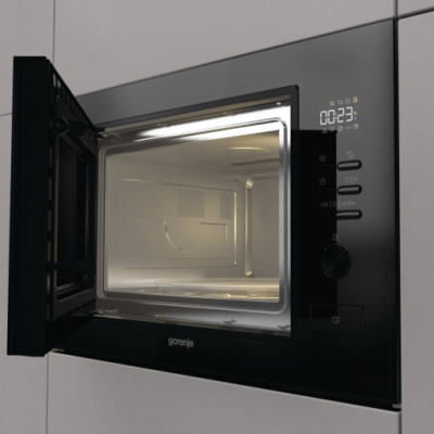 Мікрохвильова піч Gorenje вбудовувана, 25л, електр. управл., 900Вт, гриль, дисплей, чорний (BM251M2BG) Мікрохвильова піч Gorenje вбудовувана, 25л, електр. управл., 900Вт, гриль, дисплей, чорний (BM251M2BG)