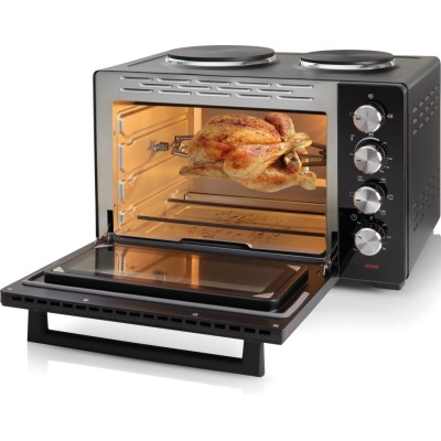 Міні піч Gorenje, 30л, 52x32х40.5см, 2 електричні конф., чорний (OM30GBX)