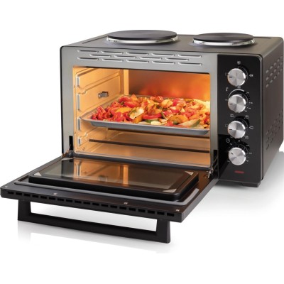 Міні піч Gorenje, 30л, 52x32х40.5см, 2 електричні конф., чорний (OM30GBX)