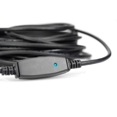Подовжувач DIGITUS USB 3.0 Active Cable, A/M-A/F, 20м, чорний (DA-73107)