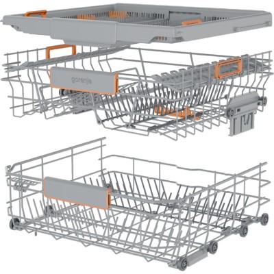 Посудомийна машина Gorenje вбудовувана, 16компл., A+++, 60см, інвертор,Wi-Fi, сенсорн.упр, 3и кошики, білий (GV673C65)