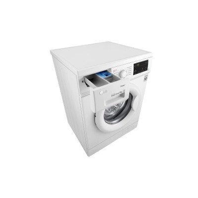 Пральна машина LG фронтальна, 8кг, 1400, A+++, 55см, дисплей, пара, інвертор, білий (F4J3TS0W)