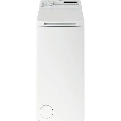 Пральна машина Whirlpool вертикальна, 5,5кг, 1000, A++, 60см, дисплей, білий (TDLR55020SUA)