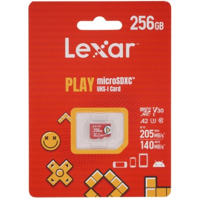 Карта пам’яті MICRO SDXC 256GB UHS-I PLAY LMSPLAY256G-BNSNG LEXAR