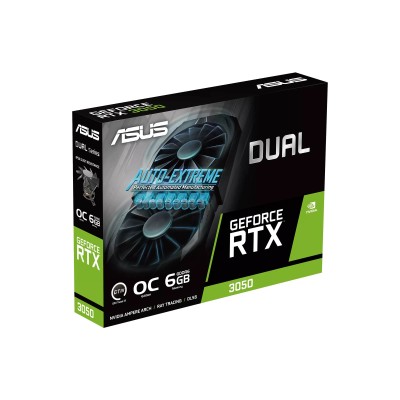 Відеокарта ASUS GeForce RTX 3050 6GB GDDR6 DUAL OC DUAL-RTX3050-O6G (90YV0K60-M0NA00)