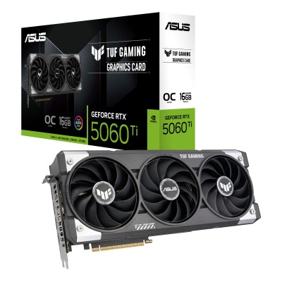 Відеокарта ASUS GeForce RTX 5060 Ti 16GB GDDR7 OC TUF-RTX5060TI-O16G-GAMING (90YV0MG0-M0NA00)