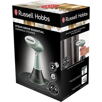 Відпарювач Russell Hobbs компактний Steam Genie Essential, 1600Вт, 220мл, паровий удар -22гр, постійна пара - 9гр, нерж. сталь, Відпарювач Russell Hobbs компактний Steam Genie Essential, 1600Вт, 220мл, паровий удар -22гр, постійна пара - 9гр, нерж. сталь,