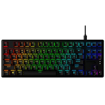 Клавіатура механічна HyperX Alloy Origins Core PBT 87key, Red, USB-A, EN/UA, RGB, чорний (639N7AA) Клавіатура механічна HyperX Alloy Origins Core PBT 87key, Red, USB-A, EN/UA, RGB, чорний (639N7AA)