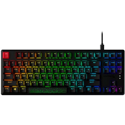 Клавіатура механічна HyperX Alloy Origins Core PBT 87key, Red, USB-A, EN/UA, RGB, чорний (639N7AA) Клавіатура механічна HyperX Alloy Origins Core PBT 87key, Red, USB-A, EN/UA, RGB, чорний (639N7AA)