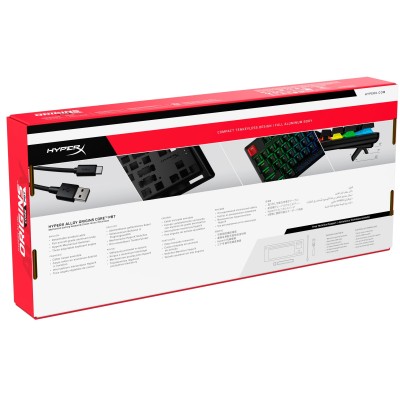 Клавіатура механічна HyperX Alloy Origins Core PBT 87key, Red, USB-A, EN/UA, RGB, чорний (639N7AA) Клавіатура механічна HyperX Alloy Origins Core PBT 87key, Red, USB-A, EN/UA, RGB, чорний (639N7AA)