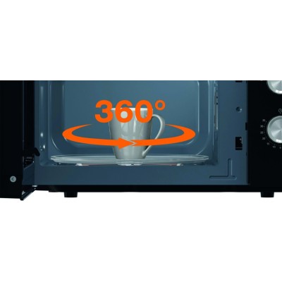 Мікрохвильова піч Gorenje, 17л, мех. керув., 700Вт, чорний (MO17E1BH)