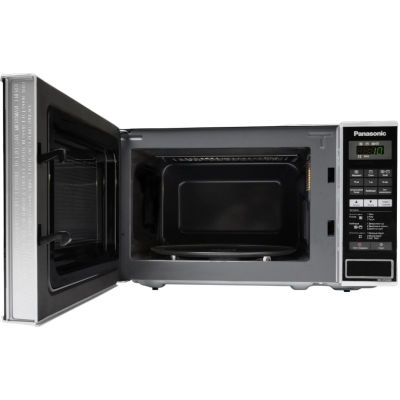 Мікрохвильова піч Panasonic , 20л, 800Вт, гриль, дисплей, нерж (NN-GT264MZUE)
