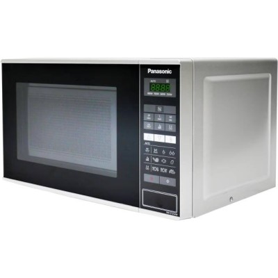 Мікрохвильова піч Panasonic, 20л, 800Вт, дисплей, відкр.кнопкою, нерж (NN-ST254MZUE)