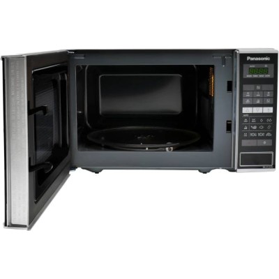 Мікрохвильова піч Panasonic, 20л, 800Вт, дисплей, відкр.кнопкою, нерж (NN-ST254MZUE)