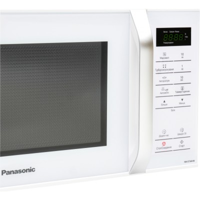 Мікрохвильова піч Panasonic, 25л, 800Вт, дисплей, відкрю ручкою, білий (NN-ST34NWZUE) Мікрохвильова піч Panasonic, 25л, 800Вт, дисплей, відкрю ручкою, білий (NN-ST34NWZUE)