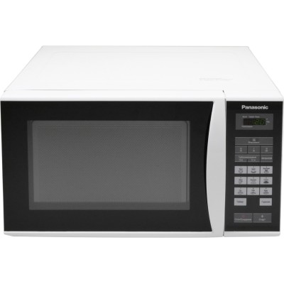 Мікрохвильова піч Panasonic, 25л, 800Вт, дисплей, відкрю ручкою, біло-чорний (NN-ST342WZUE)