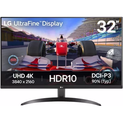 Монітор LG 31.5" 32UR500K-B 2xHDMI, DP, Audio, VA, 3840x2160, 4ms, DCI-P3 90%, FreeSync, HDR10