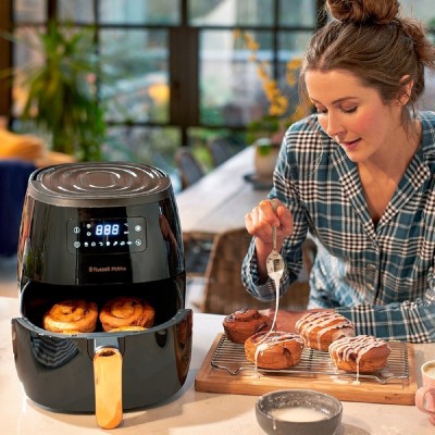 Мультипіч Russell Hobbs SatisFry Air Large, 1650Вт, чаша-5л, сенсорне керув., алюміній/пластик, чорно-мідний (26510-56)