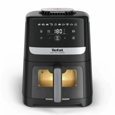Мультипіч Tefal Easy Fry Silence Vision, 1670Вт, чаша-5л, сенсорне керув., 10 програм, з віконцем, пластик, чорний (EY5568E0)
