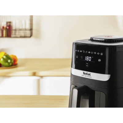 Мультипіч Tefal Easy Fry Silence Vision, 1670Вт, чаша-5л, сенсорне керув., 10 програм, з віконцем, пластик, чорний (EY5568E0)