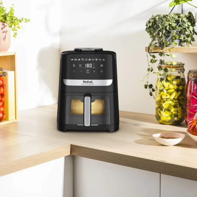 Мультипіч Tefal Easy Fry Silence Vision, 1670Вт, чаша-5л, сенсорне керув., 10 програм, з віконцем, пластик, чорний (EY5568E0)