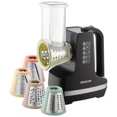 Мультирізка Sencor стаціонарна, 150Вт, 5 насадок, чорний (SSG4301BK)