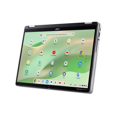 Ноутбук Acer Chromebook Spin CP314-2HN 14" WUXGA IPS Touch, Intel i3-N305, 8GB, F256GB, UMA, ChromeOS, сріблястий (NX.KYJEU.001)