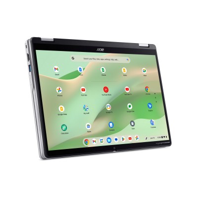 Ноутбук Acer Chromebook Spin CP314-2HN 14" WUXGA IPS Touch, Intel i3-N305, 8GB, F256GB, UMA, ChromeOS, сріблястий (NX.KYJEU.001)