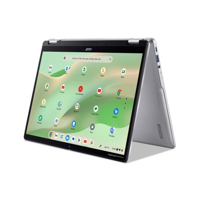 Ноутбук Acer Chromebook Spin CP314-2HN 14" WUXGA IPS Touch, Intel i3-N305, 8GB, F256GB, UMA, ChromeOS, сріблястий (NX.KYJEU.001)