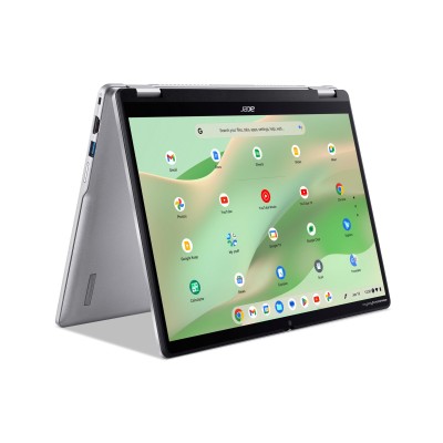 Ноутбук Acer Chromebook Spin CP314-2HN 14" WUXGA IPS Touch, Intel i3-N305, 8GB, F256GB, UMA, ChromeOS, сріблястий (NX.KYJEU.001)