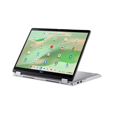 Ноутбук Acer Chromebook Spin CP314-2HN 14" WUXGA IPS Touch, Intel i3-N305, 8GB, F256GB, UMA, ChromeOS, сріблястий (NX.KYJEU.001)