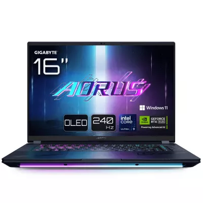 Ноутбук AORUS MASTER 16 BZH 16" 240Hz QHD OLED, INTEL ARL HX Ultra9, 32GB, F2TB, NVD5090-24, W11P, чорний (AORUS_16BZHC6UAE65SP)