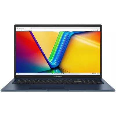 Ноутбук ASUS Vivobook 17 X1704VA-AU755 17.3" FHD IPS, Intel i3-1315U, 16GB, F512GB, UMA, NoOS, Блакитний (90NB10V2-M00V30)