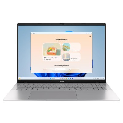 Ноутбук ASUS Vivobook S16 S3607CA-RP008 16" WUXGA IPS, Intel Ultra 7 255H, 16GB, F1TB, UMA, NoOS, Сріблястий (90NB16I1-M00090)