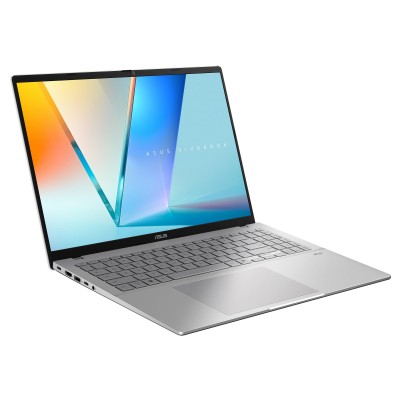 Ноутбук ASUS Vivobook S16 S3607CA-RP008 16" WUXGA IPS, Intel Ultra 7 255H, 16GB, F1TB, UMA, NoOS, Сріблястий (90NB16I1-M00090)