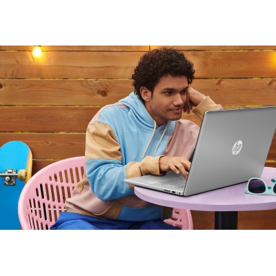 Ноутбук HP 17-cn3002ua 17.3" FHD IPS AG, Intel i7-1355U, 16GB, F1024GB, UMA, DOS, сріблястий (826W1EA)