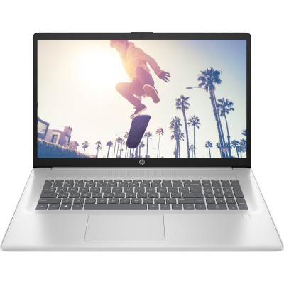 Ноутбук HP 17-cn3038ua 17.3" FHD IPS AG, Intel i5-1334U, 16GB, F512GB, UMA, DOS, сріблястий (BV6C0EA)