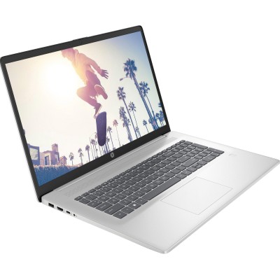 Ноутбук HP 17-cn3038ua 17.3" FHD IPS AG, Intel i5-1334U, 16GB, F512GB, UMA, DOS, сріблястий (BV6C0EA)