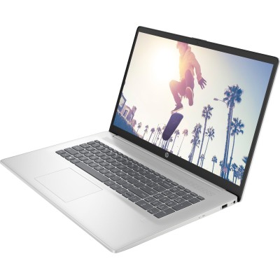 Ноутбук HP 17-cn3038ua 17.3" FHD IPS AG, Intel i5-1334U, 16GB, F512GB, UMA, DOS, сріблястий (BV6C0EA)