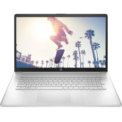 Ноутбук HP 17-cp3002ua 17.3" FHD IPS AG, AMD R7-7730U, 16GB, F512GB, UMA, DOS, сріблястий (826W9EA)
