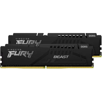 Пам'ять ПК Kingston DDR5 16GB KIT (8GBx2) 6000 FURY Beast Black EXPO (KF560C36BBEK2-16)