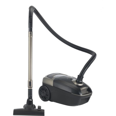 Пилосос Gorenje мішковий, 890Вт, 4л, HEPA, телескоп, LED-дисплей, турбощітка, чорний (VCE48AFBKGO)