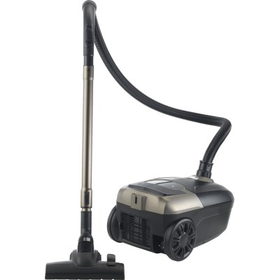 Пилосос Gorenje мішковий, 890Вт, 4л, HEPA, телескоп, LED-дисплей, турбощітка, чорний (VCE48AFBKGO)