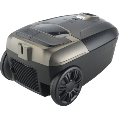 Пилосос Gorenje мішковий, 890Вт, 4л, HEPA, телескоп, LED-дисплей, турбощітка, чорний (VCE48AFBKGO)